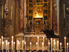 In a church..